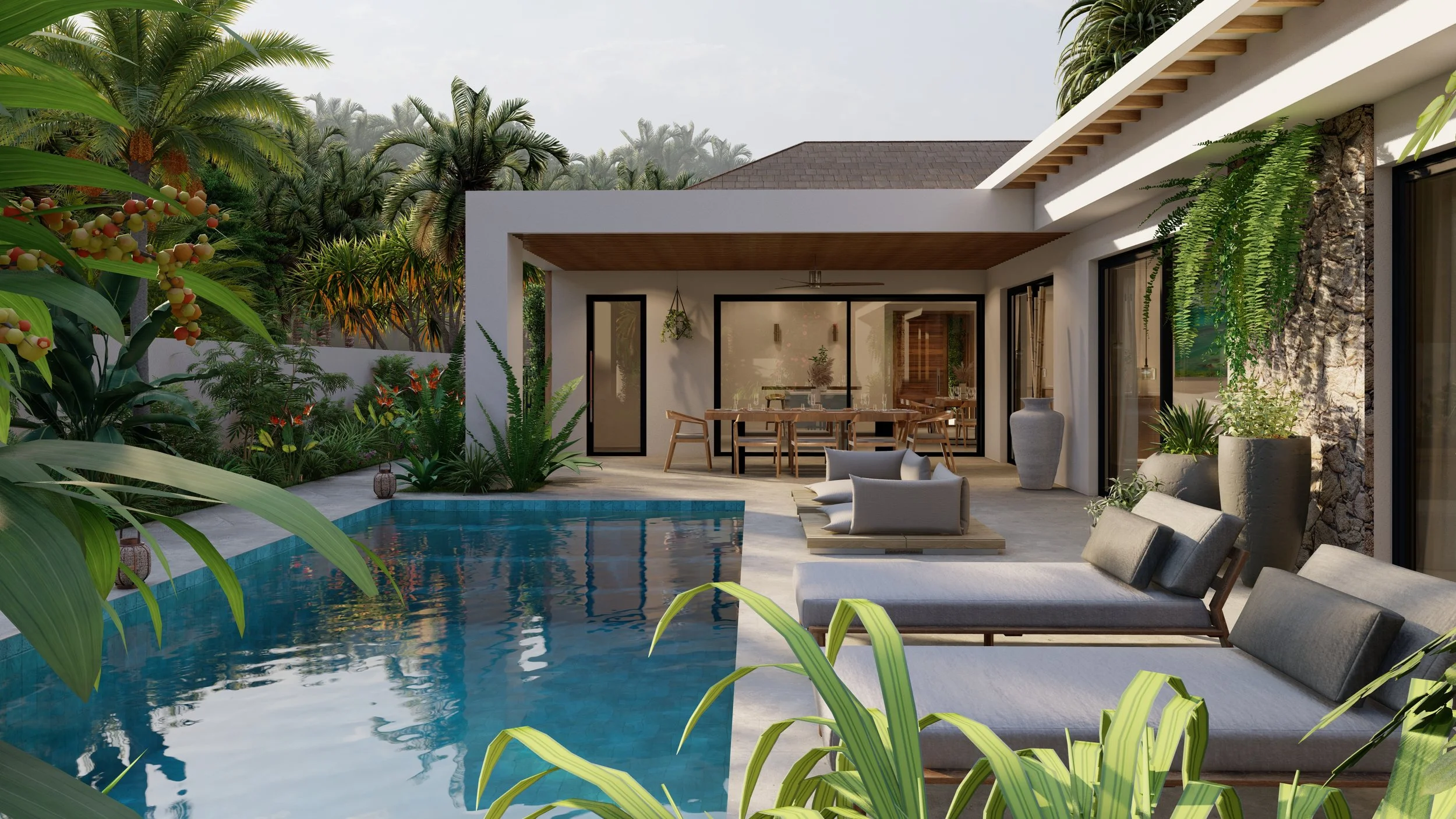 Exclusive gated community with 360 degree hill and forest view- 4 bed, 4.5 bath- Lamai - from 16,600,000 thb