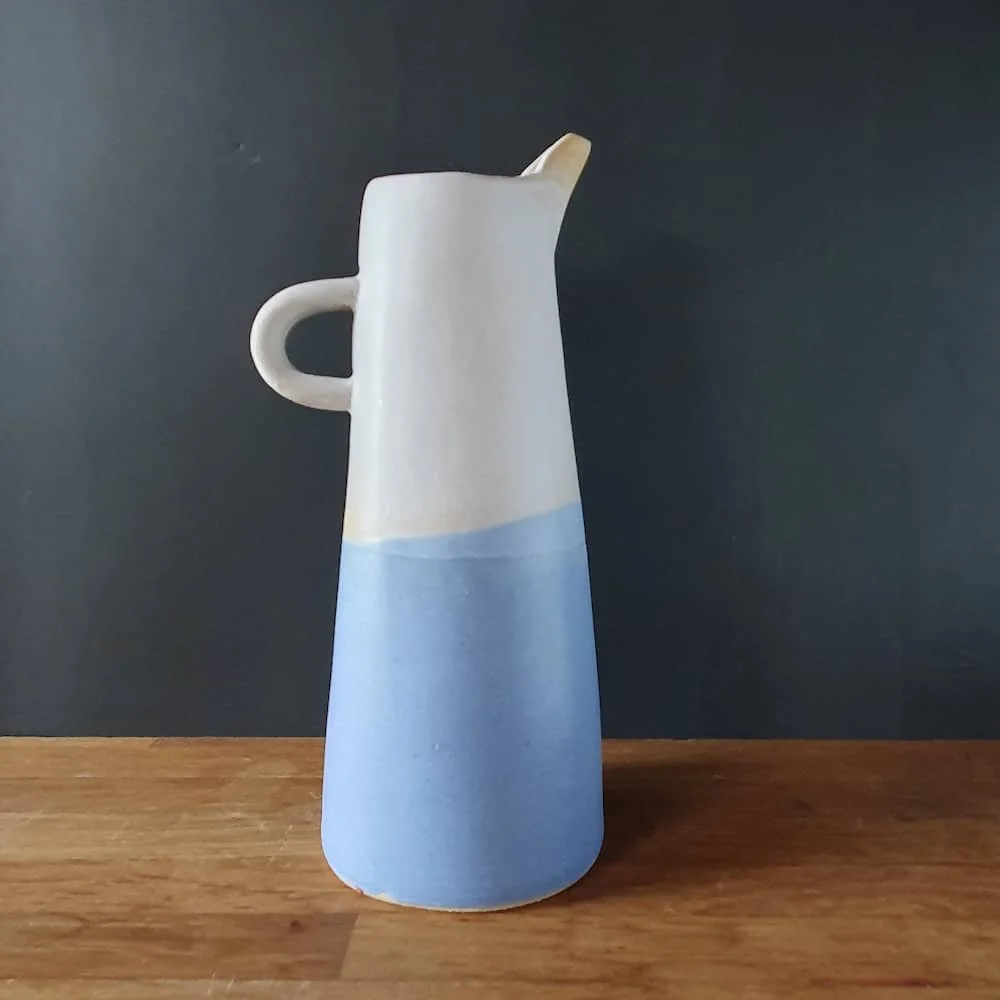 Slim pottery jug