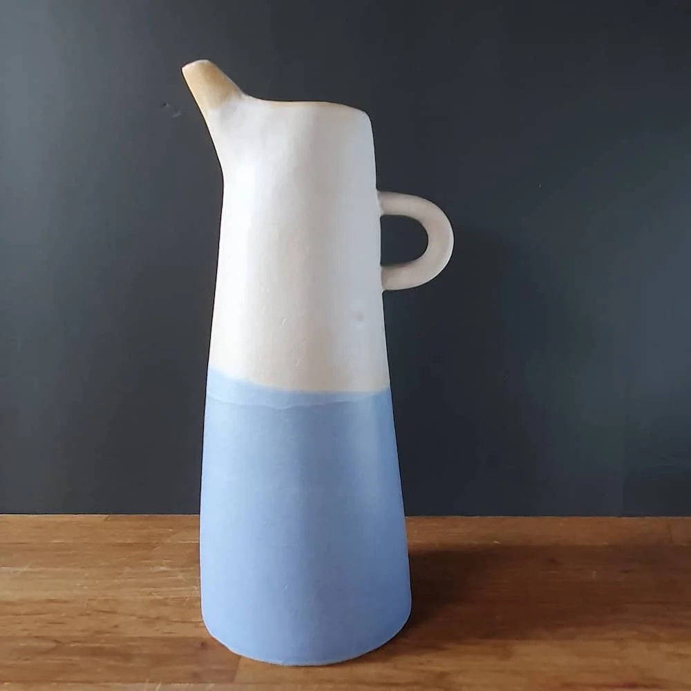 Slim pottery jug