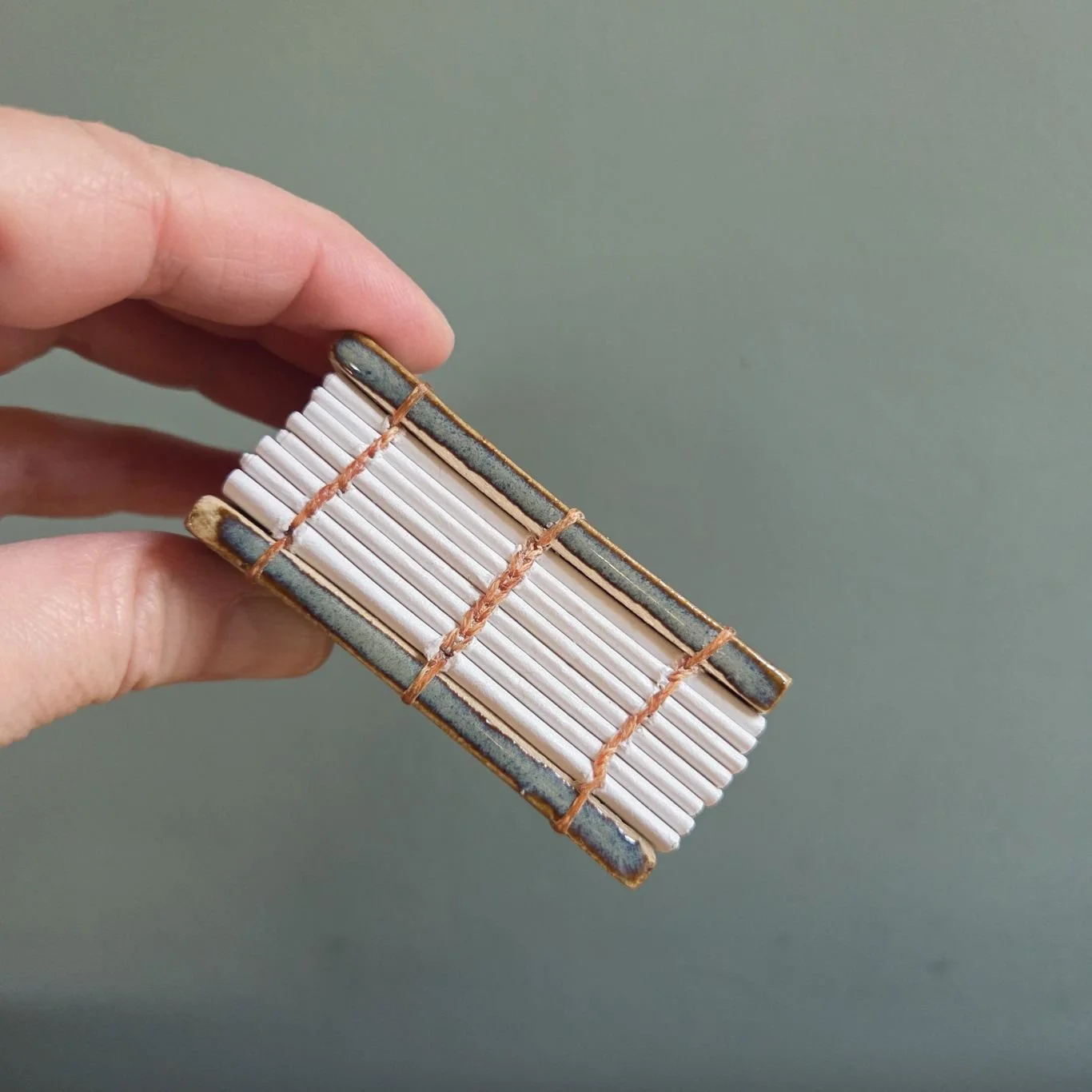 Coptic stich tiny tile book