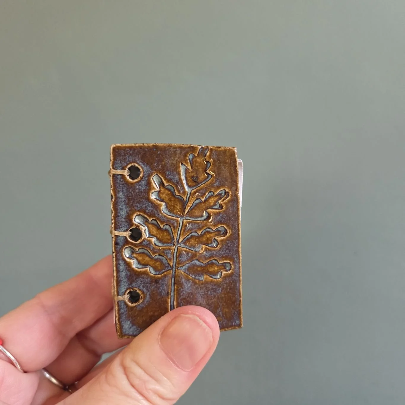 fern tile coptic stitch book