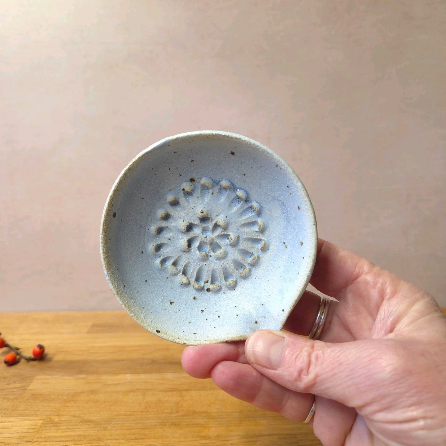 This little pale blue garlic grater might just be the kitchen addition you&rsquo;ve been looking for! 🌿  Add a sprinkle of Forest of Dean charm to your cooking space - how would you use it? 

#handmadepottery #handmade #rusticceramics