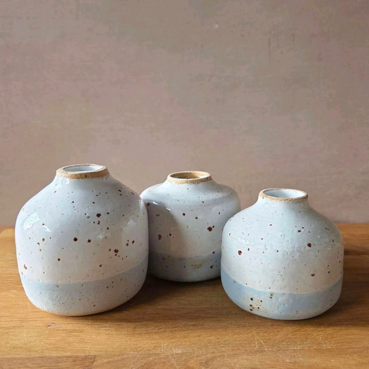 Here are my newest little vases, now in three different colours 🤍 Each one has its own unique charm, and I'm curious - which is your favourite? 🌿

#handmadeceramics