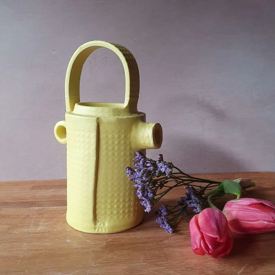 quirky handmade yellow vase.jpg