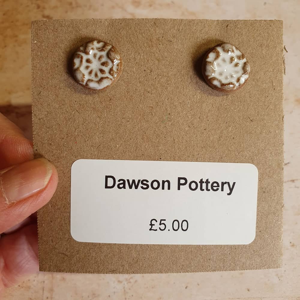 rustic ear studs
