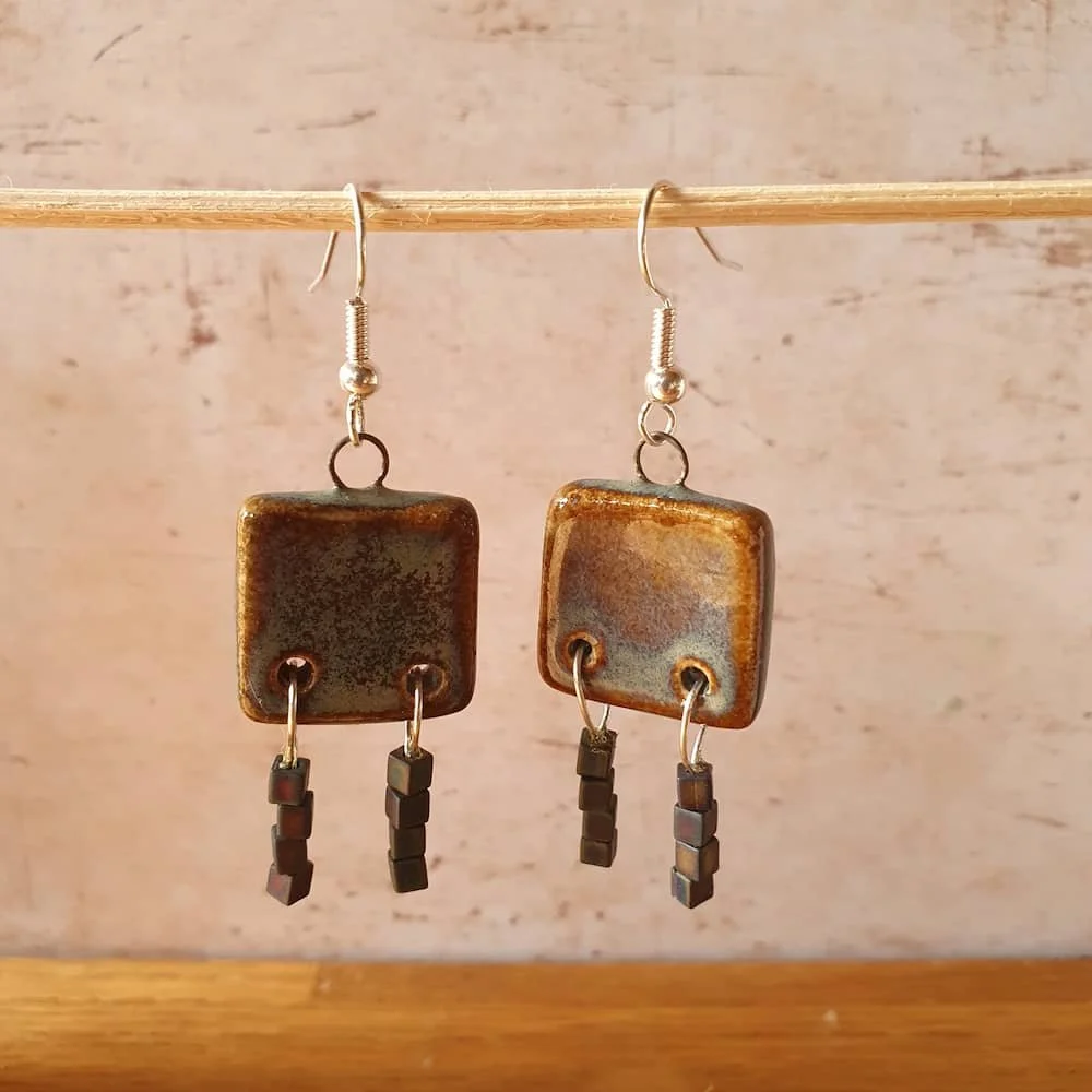 Blue earings