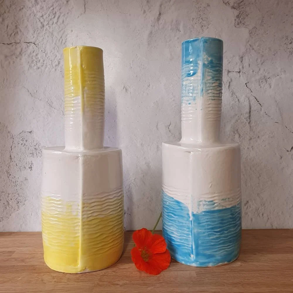 earthenware decorative bottle