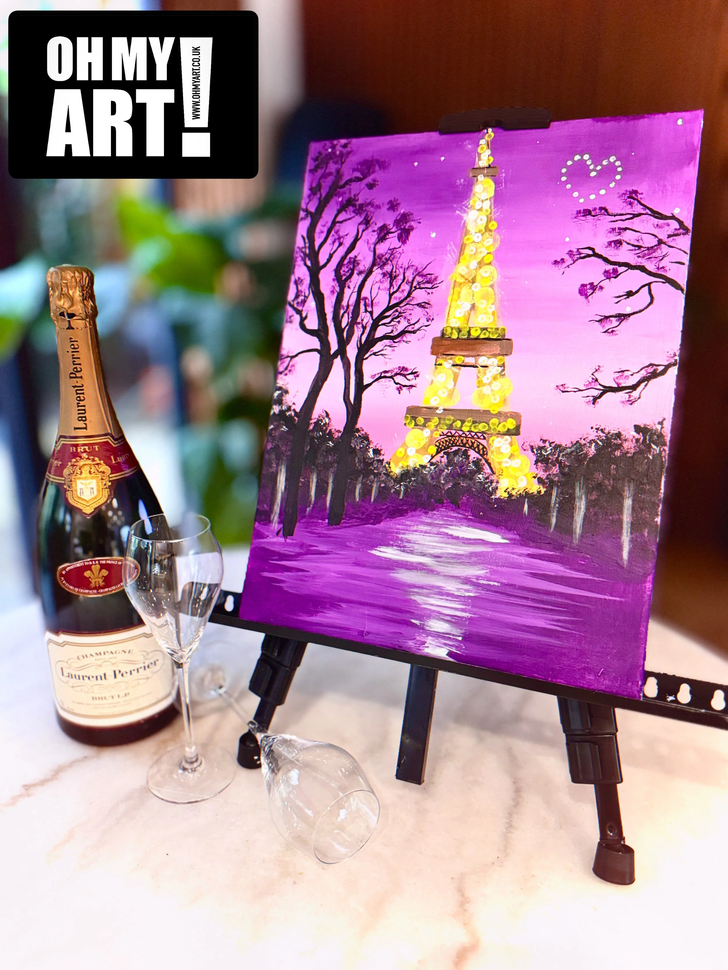 Lover's Parisian Scene Paint 'n Sip Evening - 10th February 2026