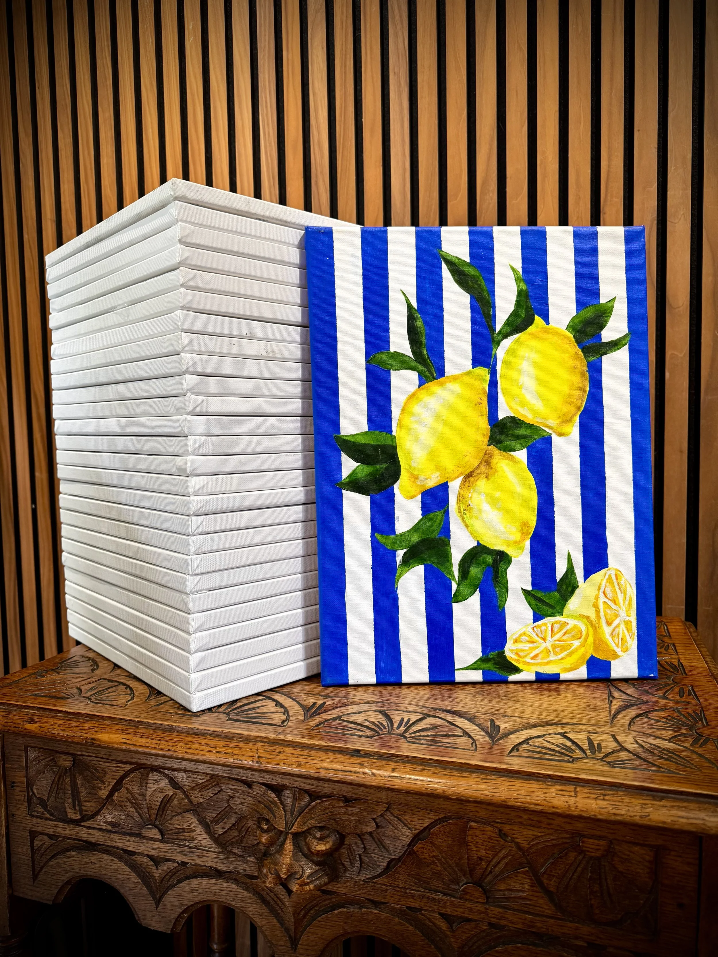 Italian Lemons Paint 'n Sip Evening @ The Plough, Sleapshyde, St. Albans- Wednesday 16th September (6.30-9pm)