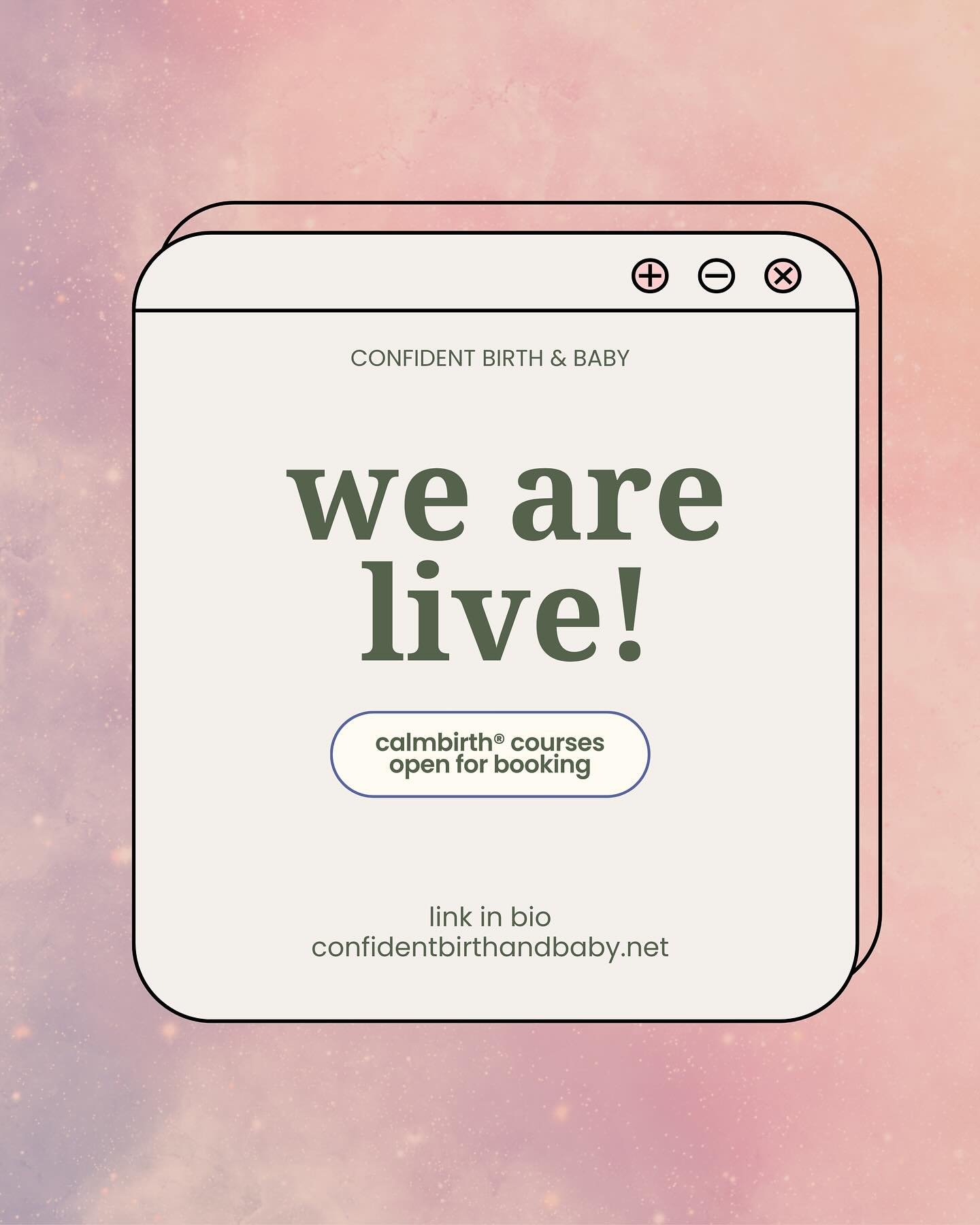 So excited to announce that our website is now LIVE and bookings OPEN for Calmbirth&reg;️ courses in Coffs Harbour 🎉 

If you or your partner are pregnant, you know a pregnant woman or you would like to gift this fantastic birth course, follow the l