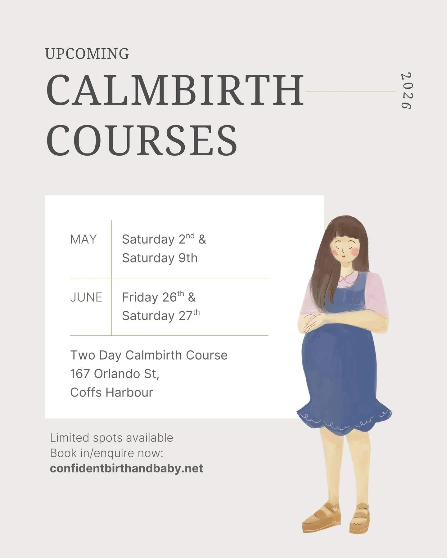 COFFS HARBOUR ☀️ Upcoming Calmbirth Classes for the next few months ⬆️

Are you pregnant? Wanting to feel prepared, equipped and excited about your birth journey? Follow links for more info and book in to secure a spot 💛

#calmbirth #childbirth #chi