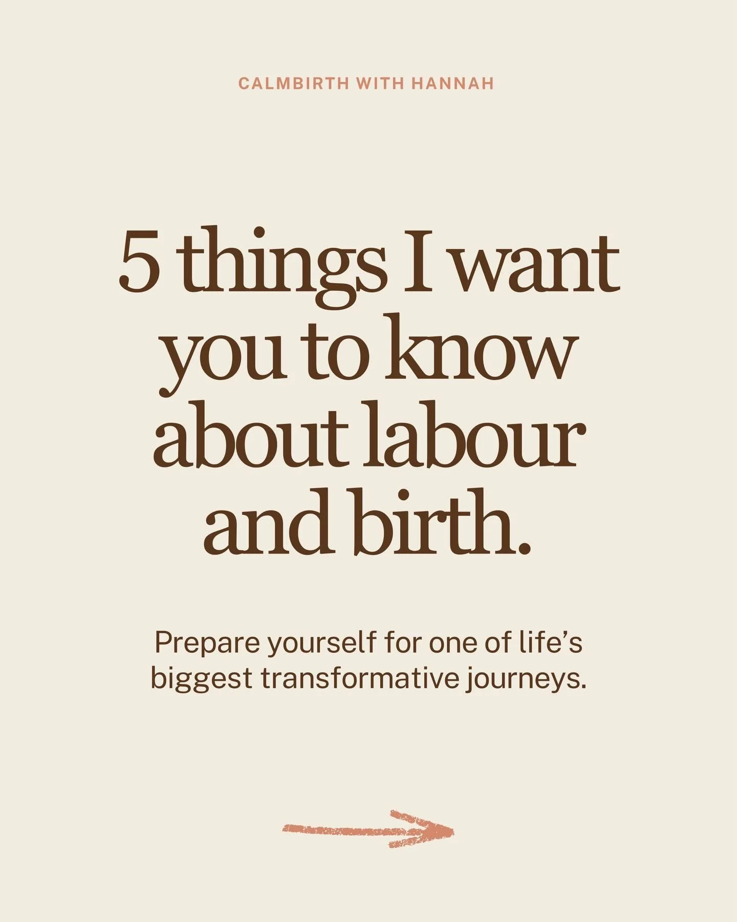 5 THINGS I WANT YOU TO KNOW ABOUT LABOUR AND BIRTH ➡️

1. There is no failure in birth. 

2. Birth can&rsquo;t be prescribed. But it can be prepared for. 

3. The mind matters. An open mind is an open body. 

4. The people in the room matter. 

5. Bi