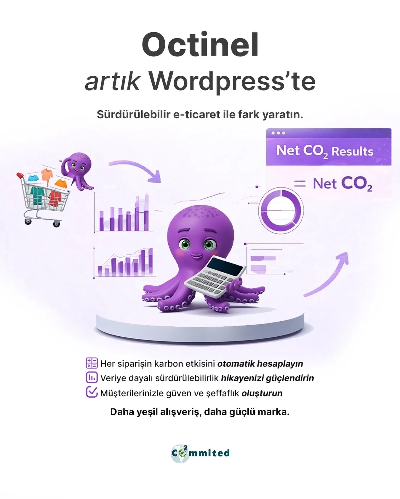 Dijital d&uuml;nyadaki izimizi yeşillendirmeye devam ediyoruz. 🍃 Octinel artık WordPress altyapısında!