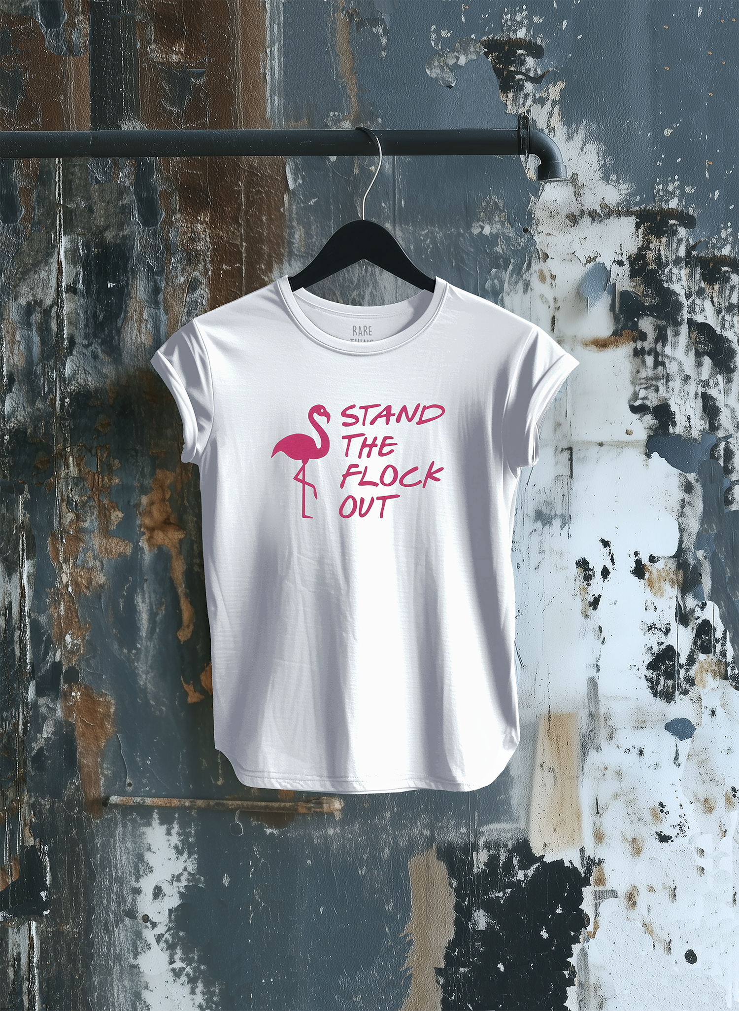 STAND THE FLOCK OUT WHITE SLIM T SHIRT WOMENS.png