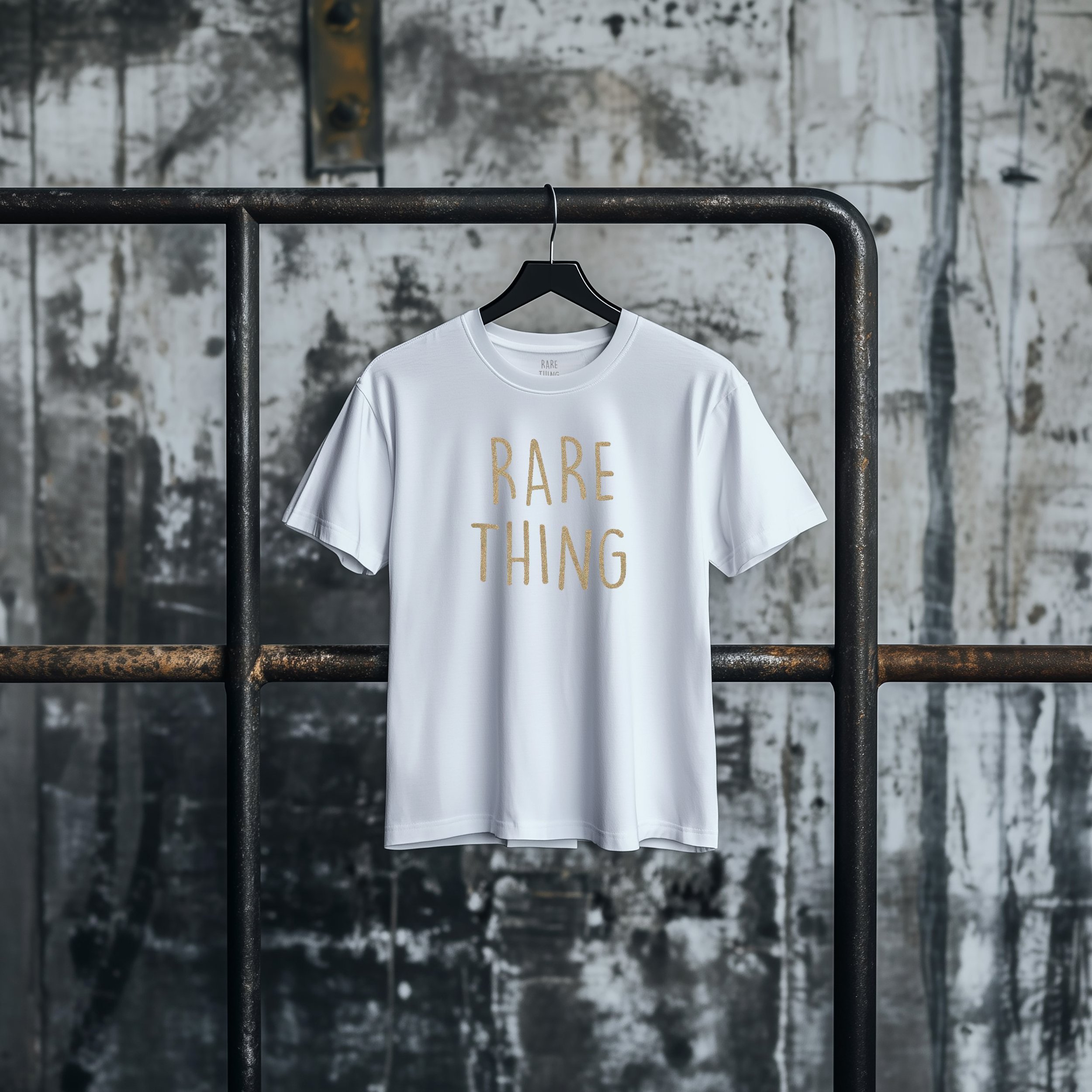RARE THING SLOGAN WOMENS CLASSIC WHITE TSHIRT.jpg