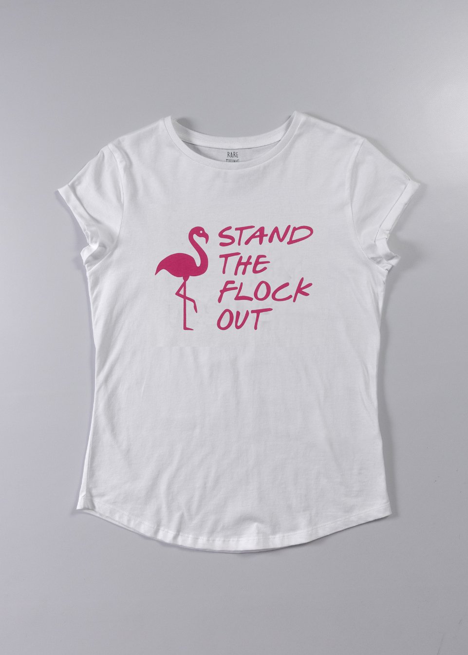 STAND THE FLOCK OUT T-Shirt Slim White