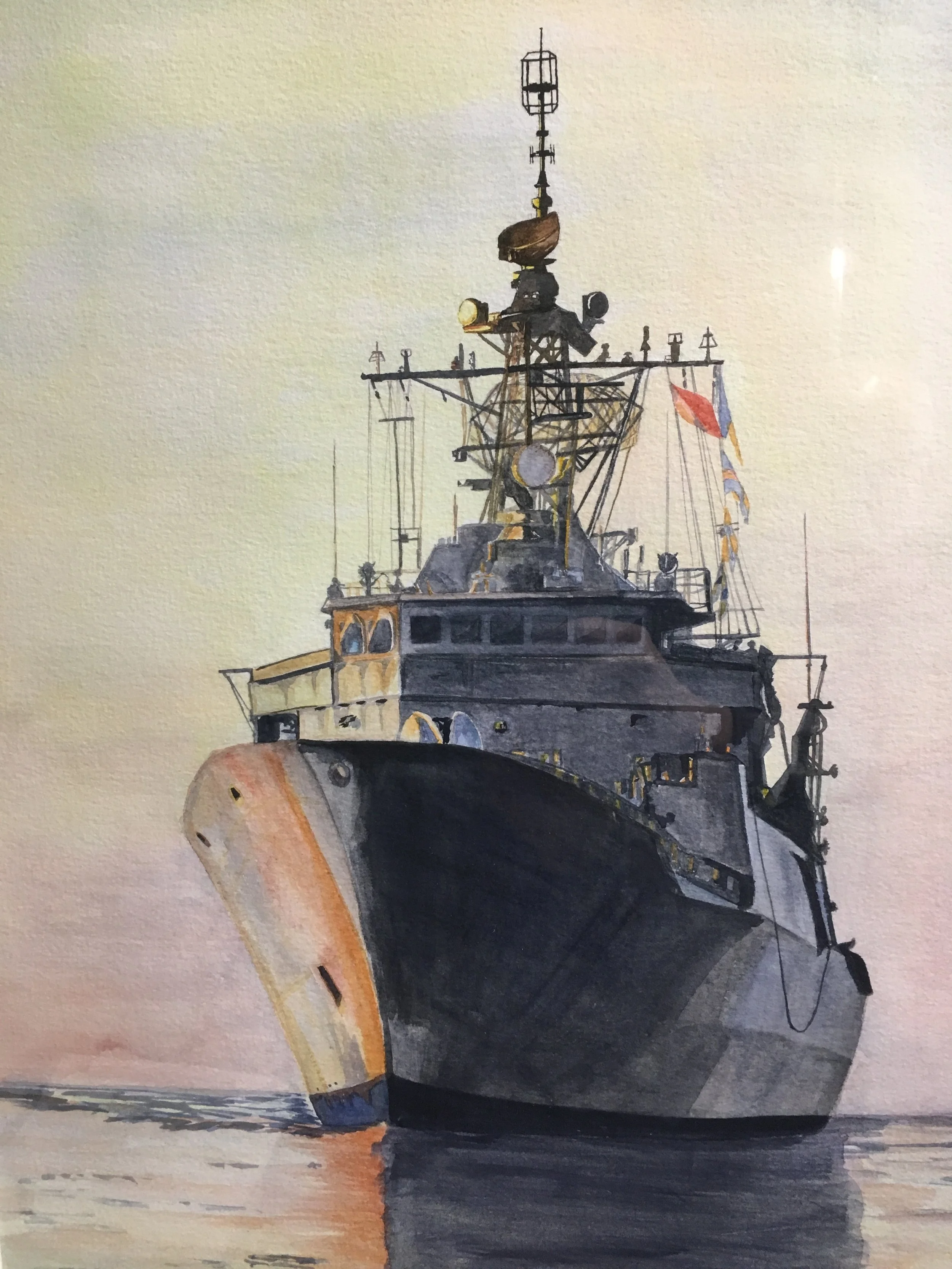 ClaudineGilliesArt-HMNZS TE KAHA 1