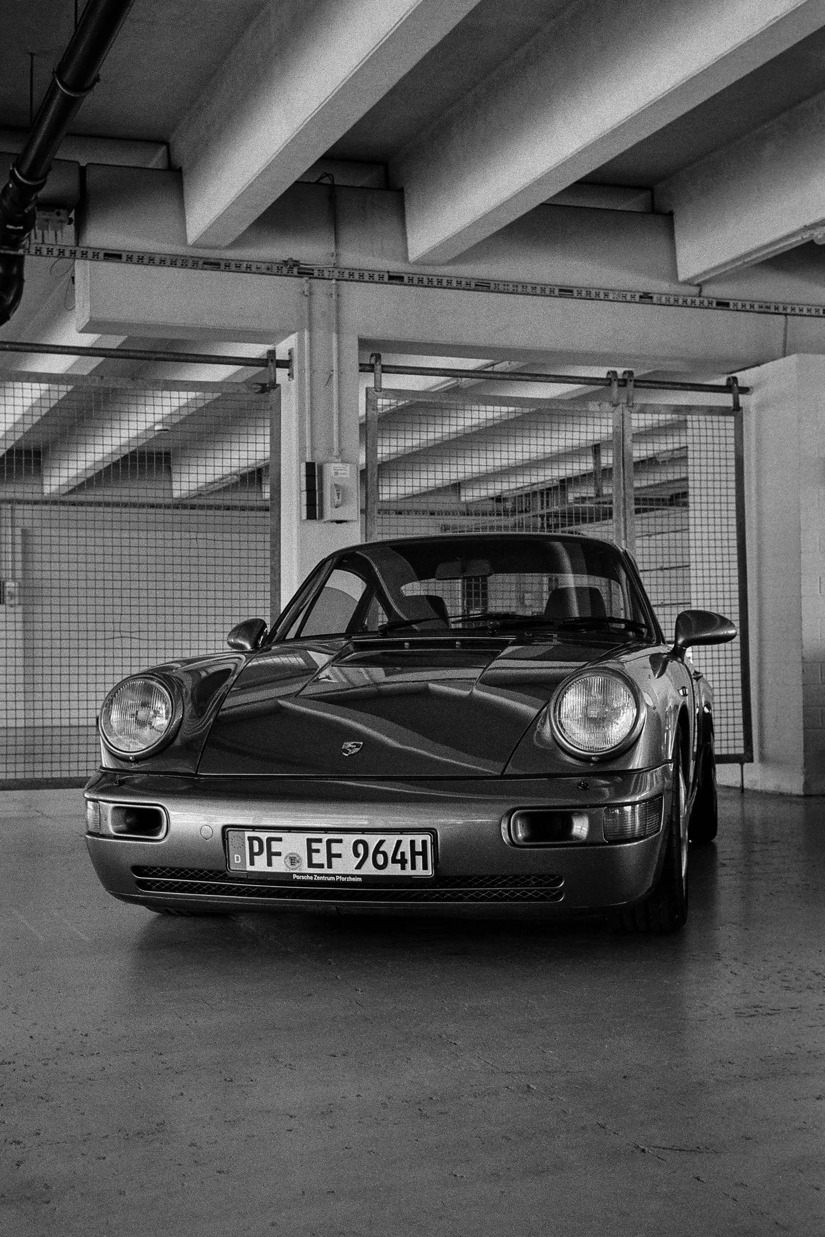 Porsche im Fahrerlager.