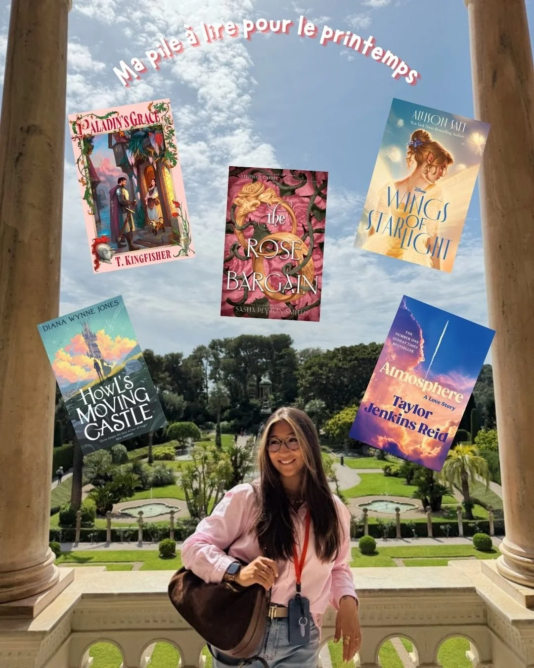 On d&eacute;marre bien la semaine: ma pile &agrave; lire pour les beaux jours 🌸☀️
J'ai vraiment besoin d'histoires avec de la magie, des &eacute;motions et des mondes qui font r&ecirc;ver&hellip; je pense que ces lectures seront parfaites pour accom