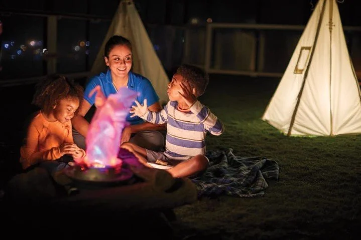 🏕️ Adventure awaits with Camp at Sea aboard the Celebrity Reflection! 

Your kids will create unforgettable memories filled with fun activities, from camping out in tents and teepees to making s'mores by the campfire. 

Led by enthusiastic counselor