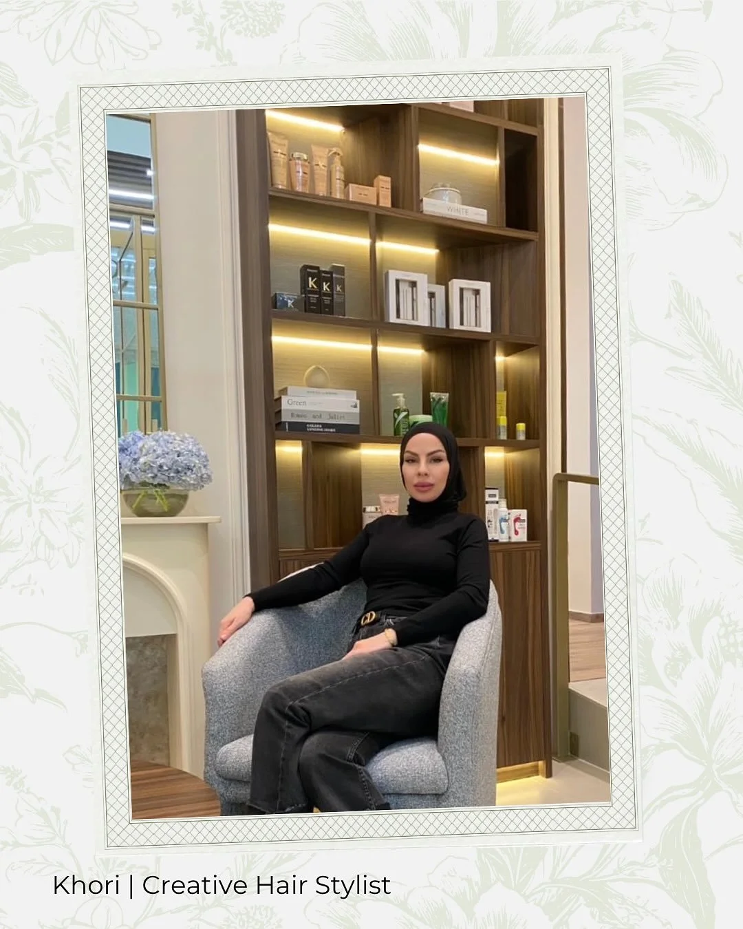 Meet Khori, our Creative Hair Stylist, known for her eye for detail and transformative approach to colour and styling and long term health of your hair.

From seamless colour to effortless blow dries, her 15 years of experience consistently delivers 