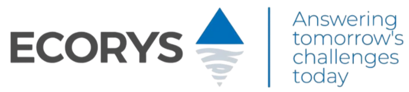 ECORYS logo with a blue pyramid-shaped icon and the text 'Answering customer challenges today' beside it.