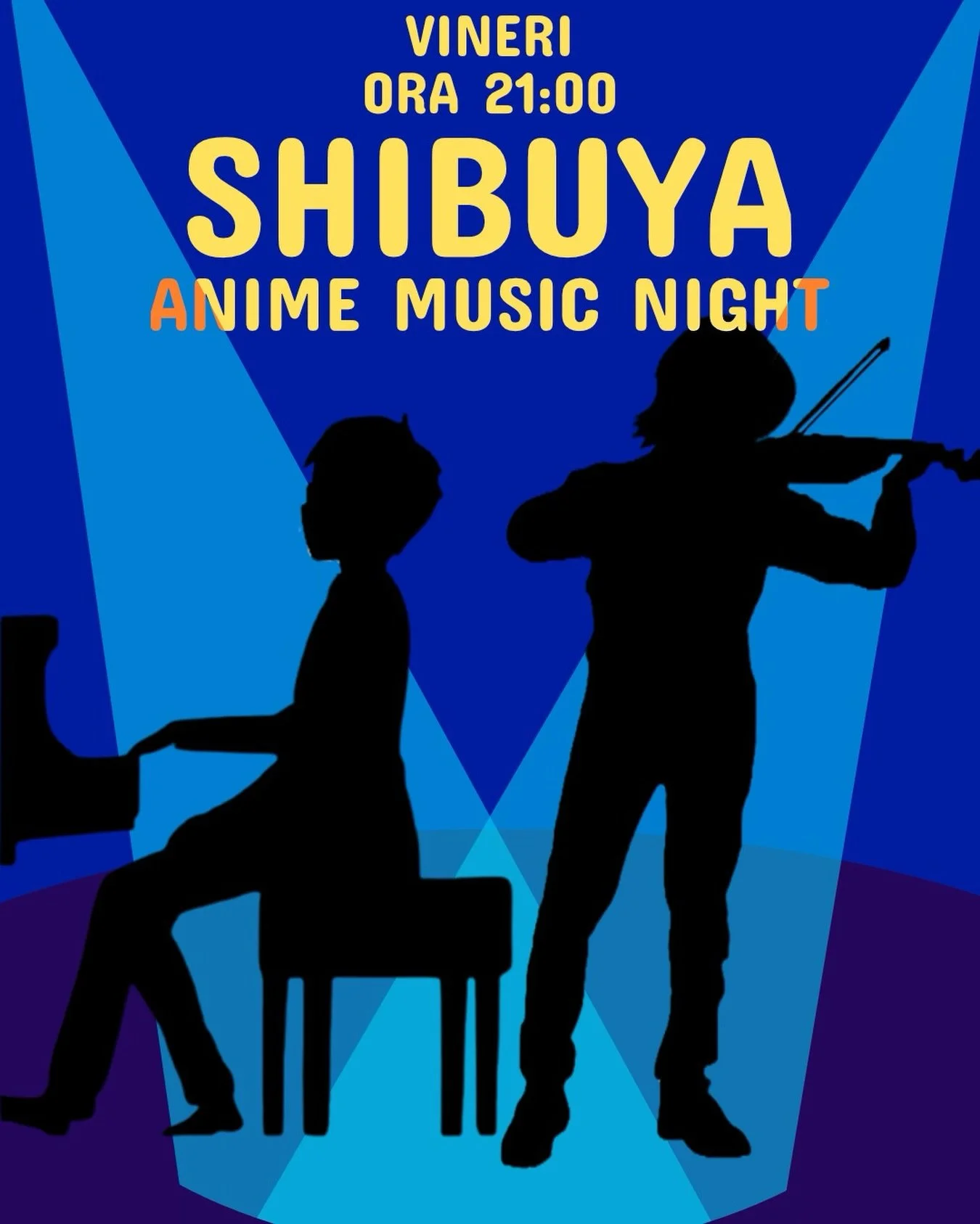 Vă așteptăm vinerea aceasta, de la ora 21, la o seară dedicată muzicii din anime, reinterpretată live la pian și vioară.