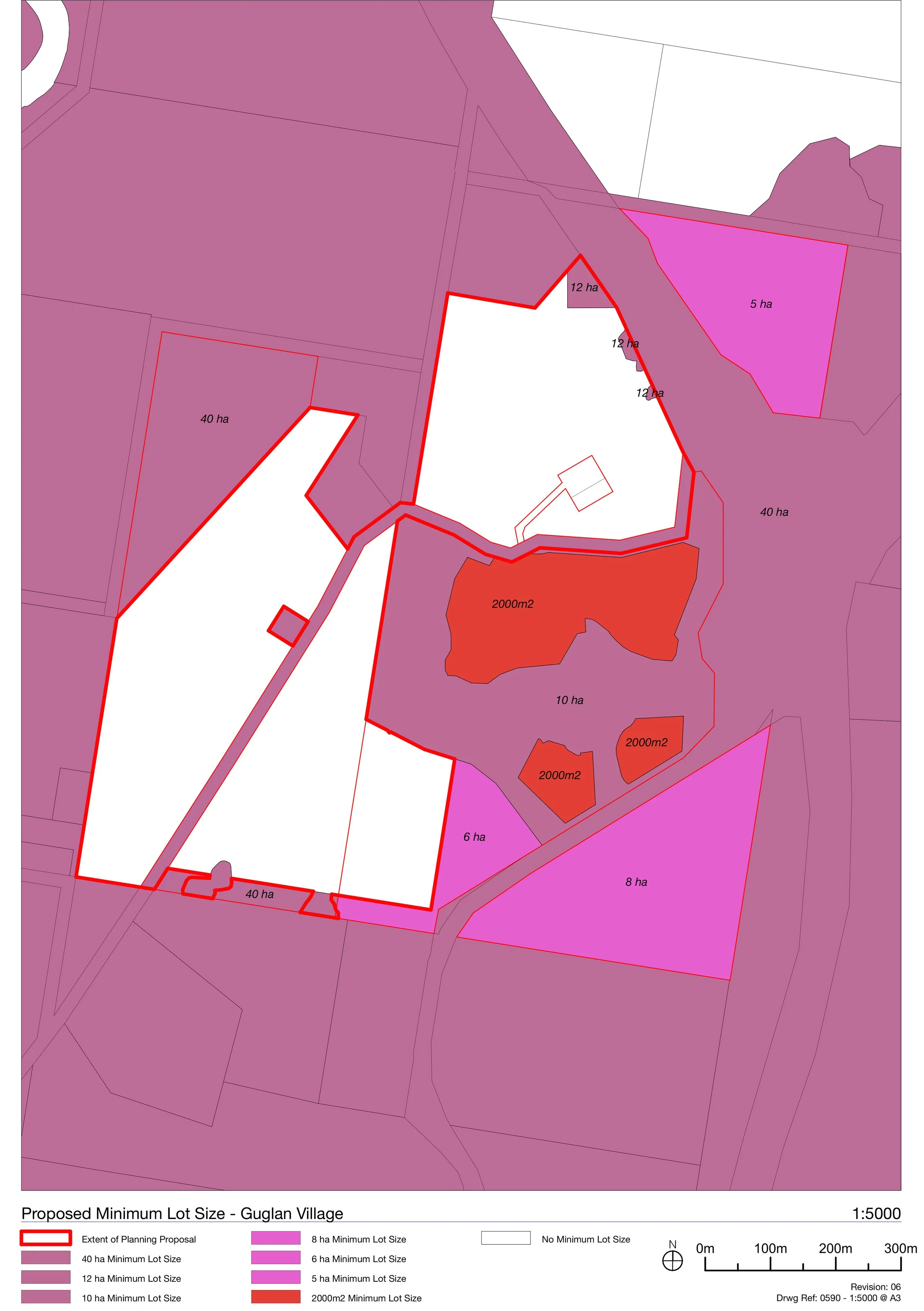 PROPOSED MINIMUM LOT SIZES