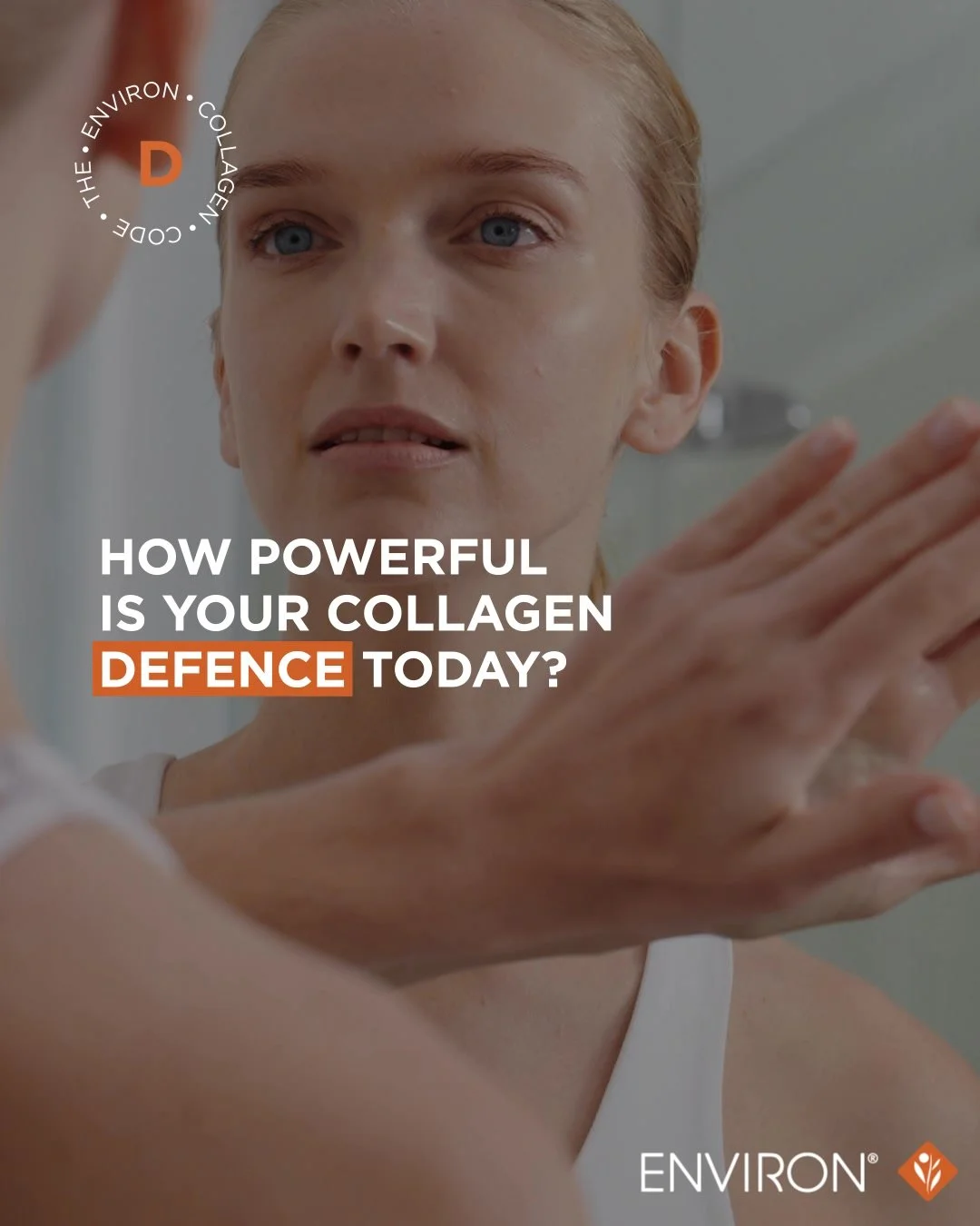 D= Defend (beskyt din hud). Den fjerge regel for at skabe kollagen og en del af #EnvironCollagenCode

Hver dag udfordres din hud af usynlige trudsler via oxidativt stress, UV eksponering og andre udefrakommende faktorer, som medvirker til hurtigere k
