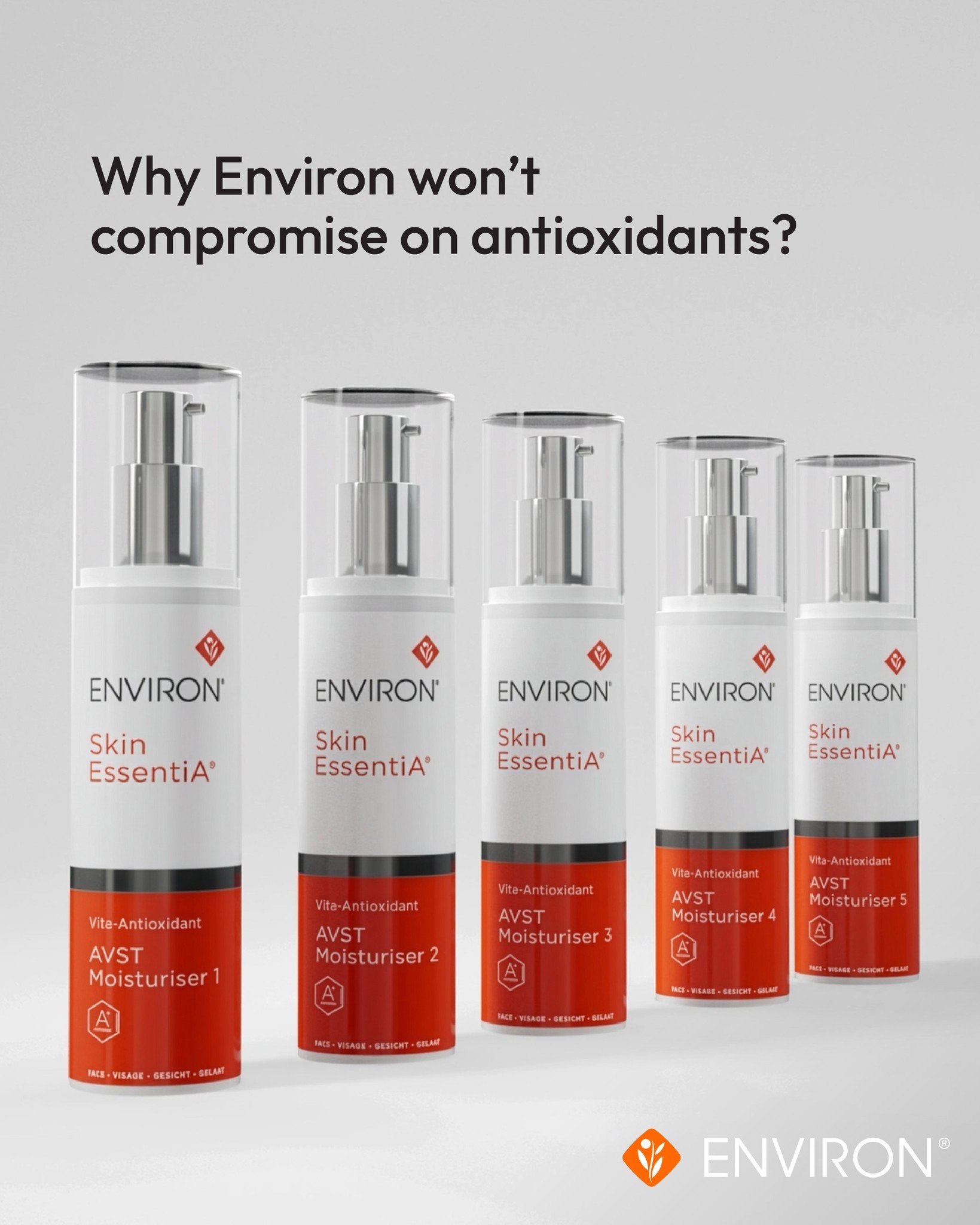 Hos Environ er antioxidant‑videnskab en hj&oslash;rnesten i livslang hudsundhed. 
Vores formuleringer er udviklet omkring intelligente antioxidant‑netv&aelig;rk, der arbejder i effektiv synergi med A-vitamin for at hj&aelig;lpe med at beskytte huden 