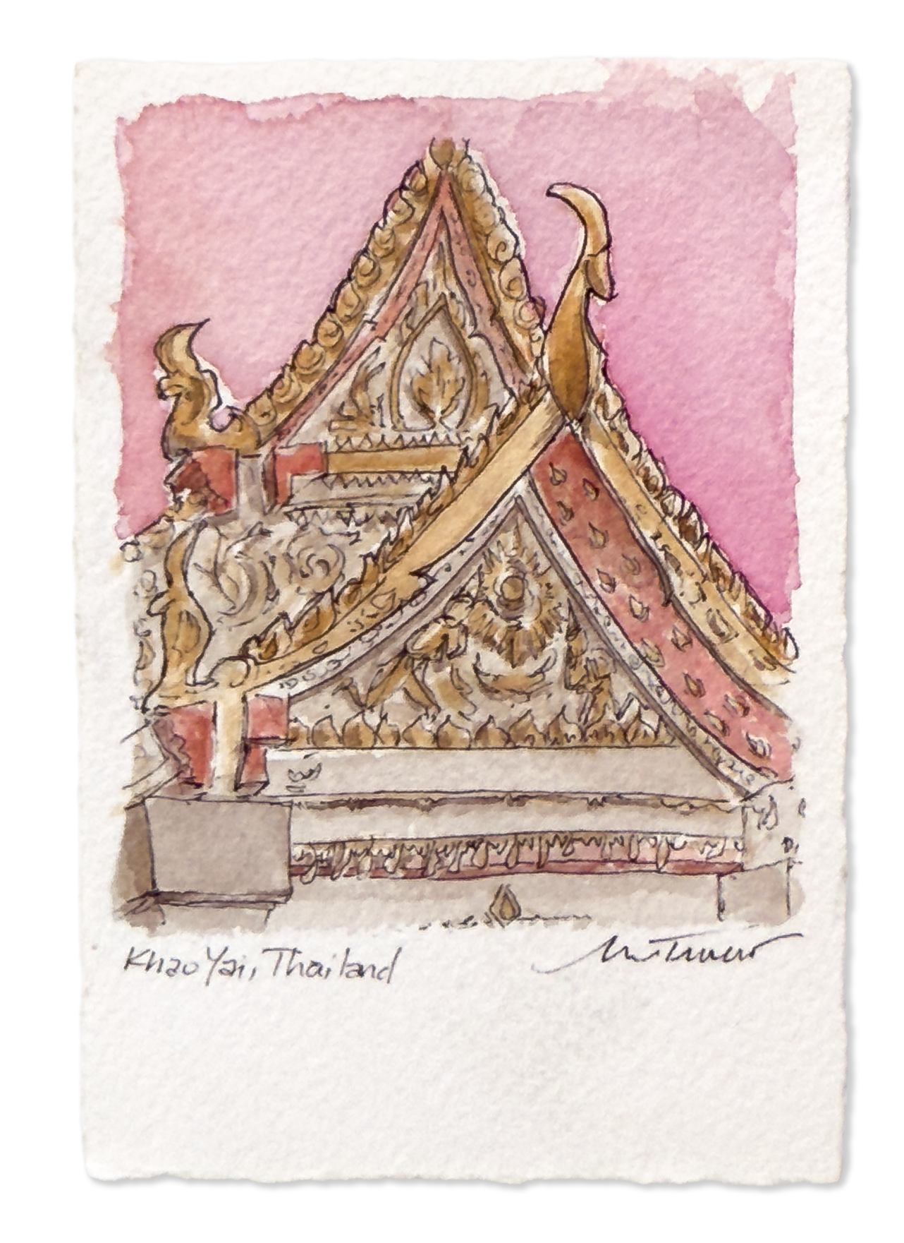 Sunset at a Buddist Temple.png