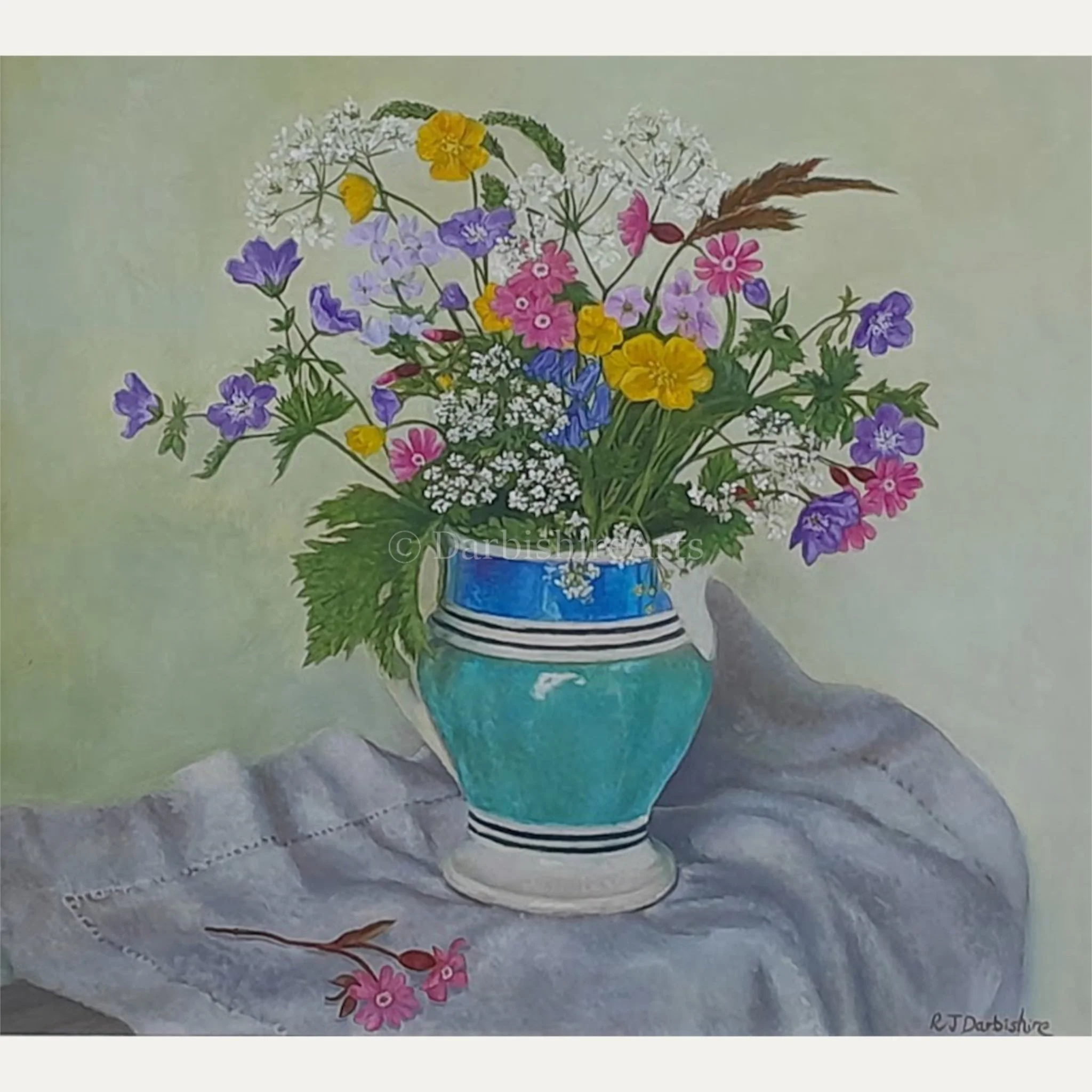 'Wild Meadow Flowers' original painting