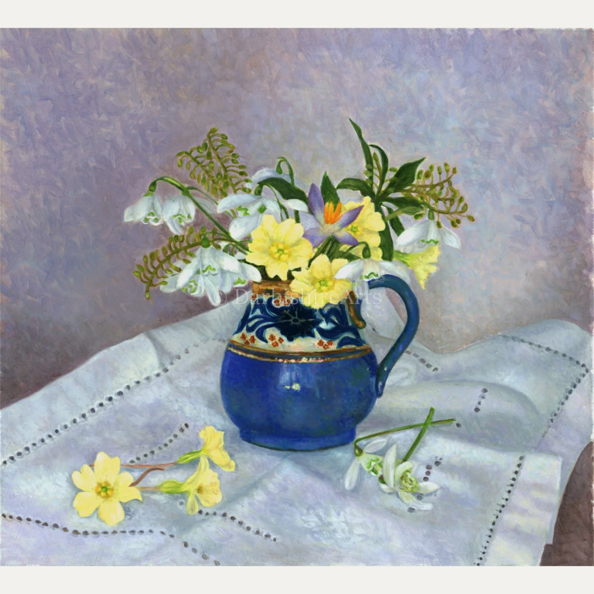 spring flowers in blue jug.JPG