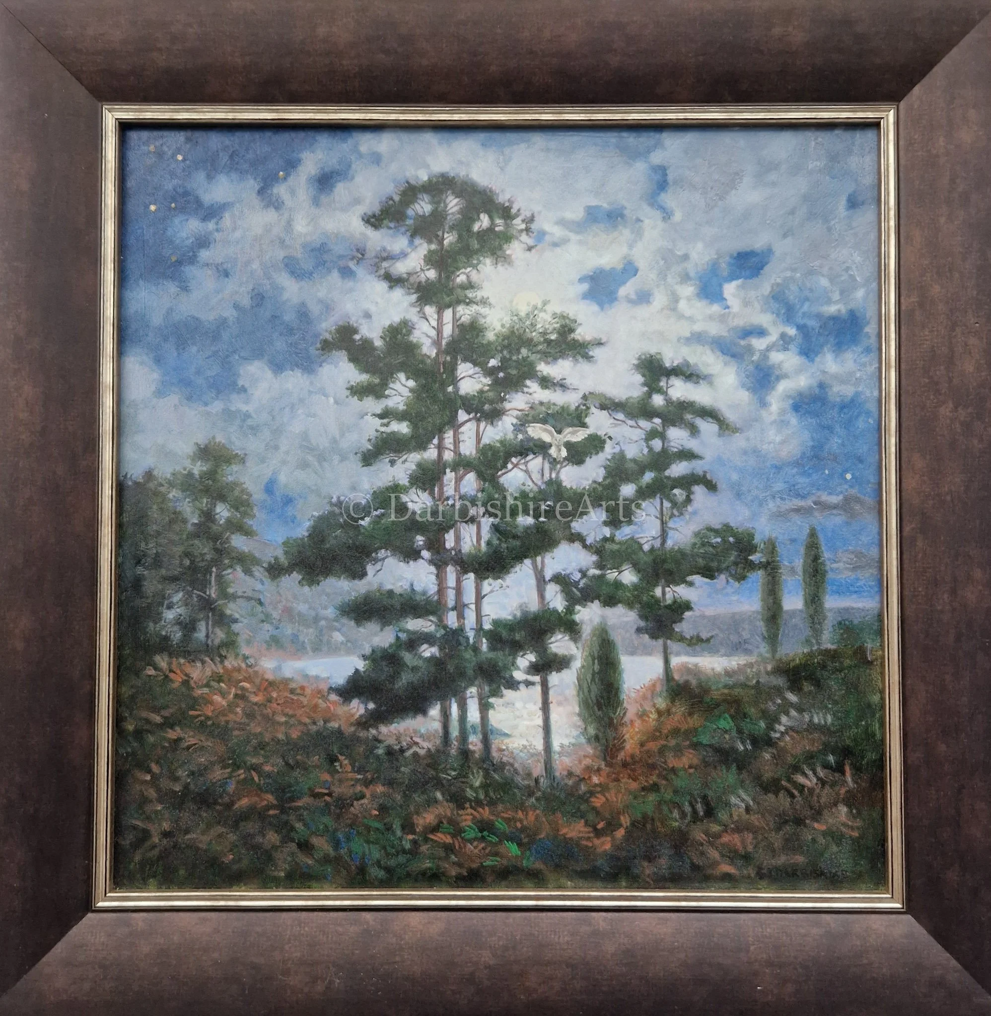 Moonlight Through The Pines_framed.jpg