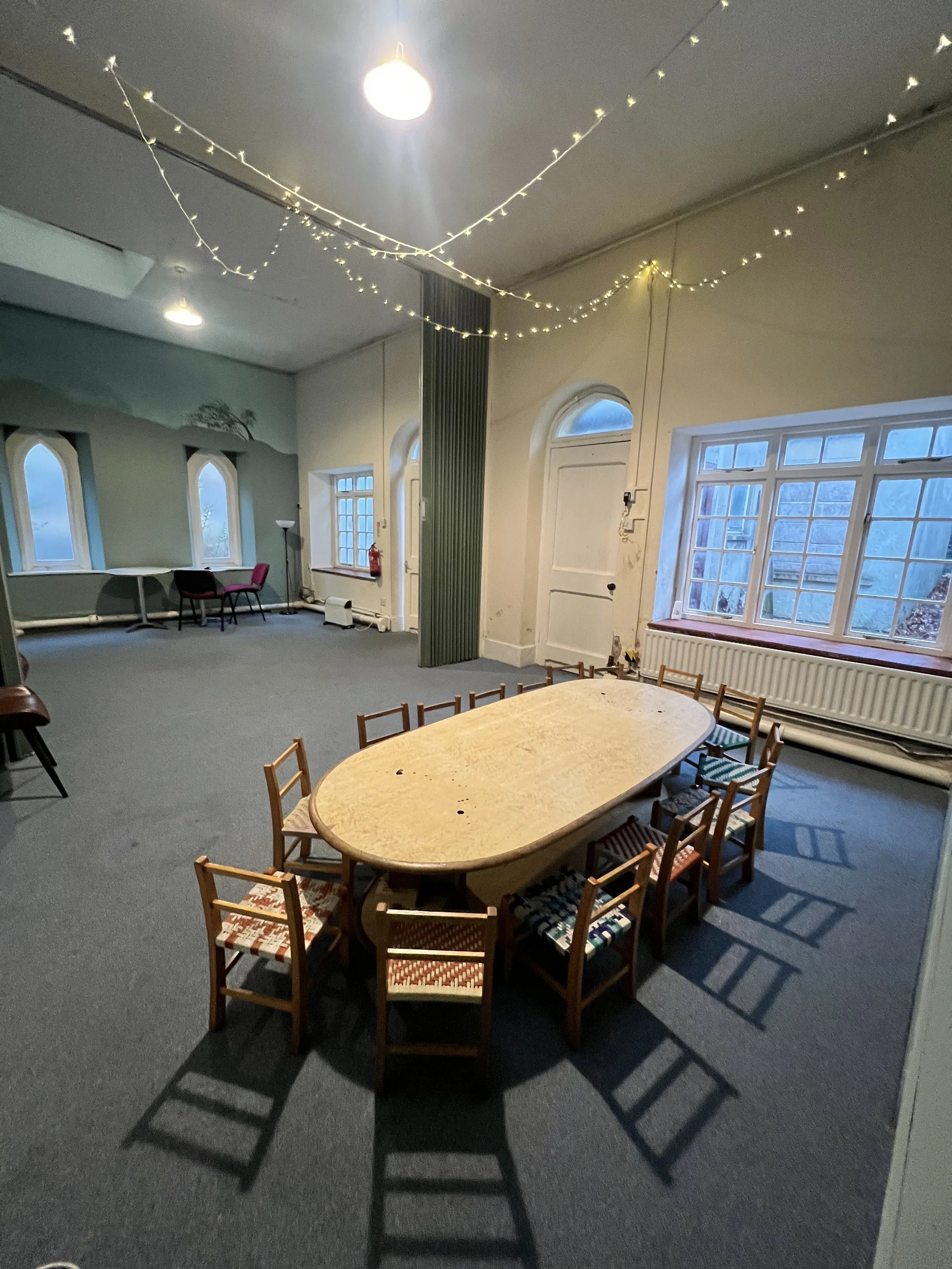 Adjoining room for party food at the Elmgrove Centre Bristol