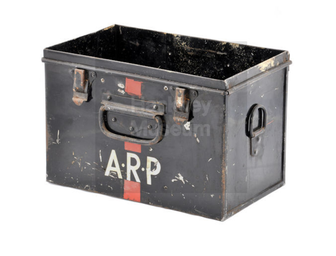 An air raid warden's box from WW2