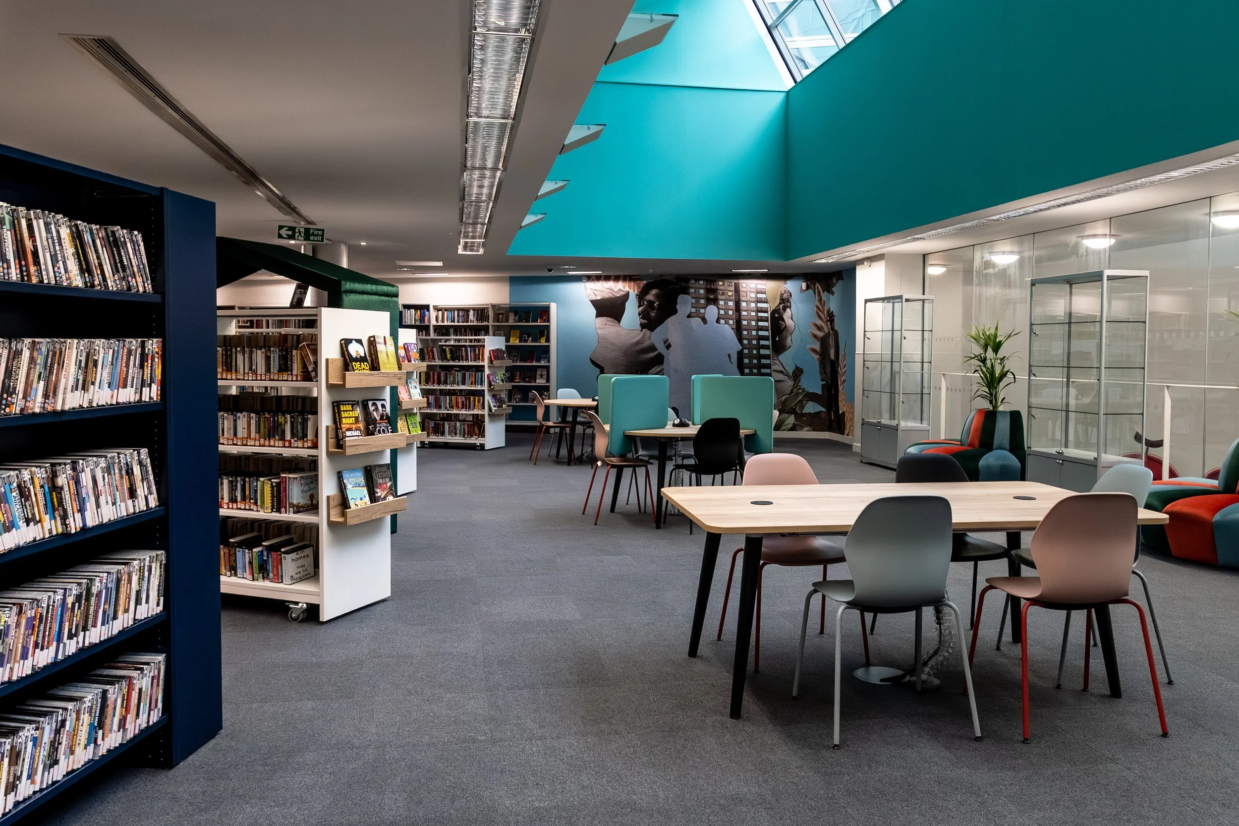 An interior of a library