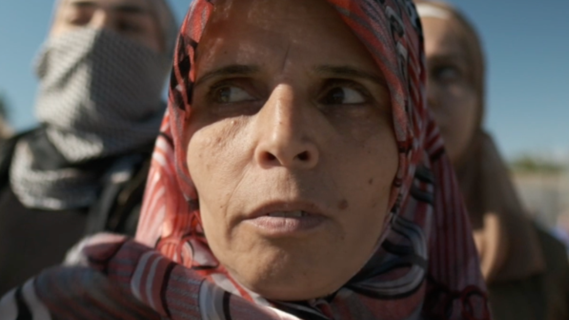 Woman looking away from the camera