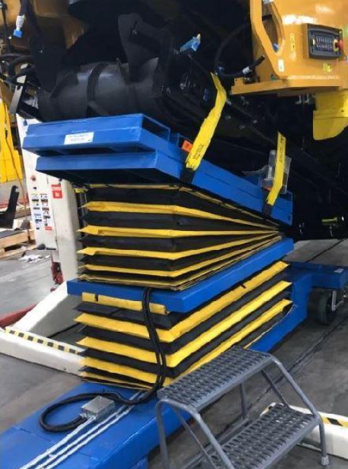 Safe Installation of 11,000 lb Conveyors Using Deco’s Custom Self-Propelled Lift Cart