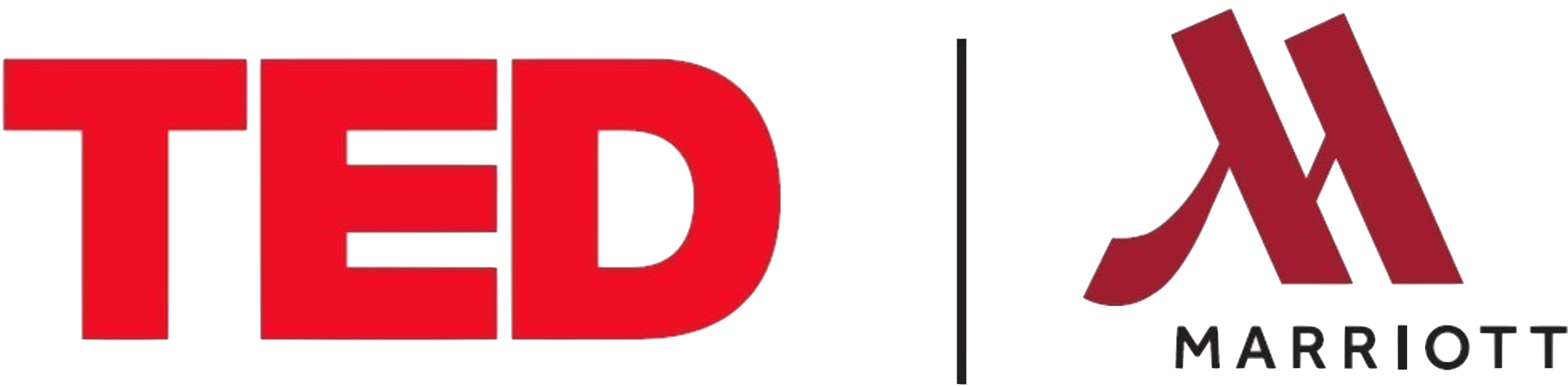 The logo of Netflix with the Marriot logo next to it, with the word 'Marriot' beneath.