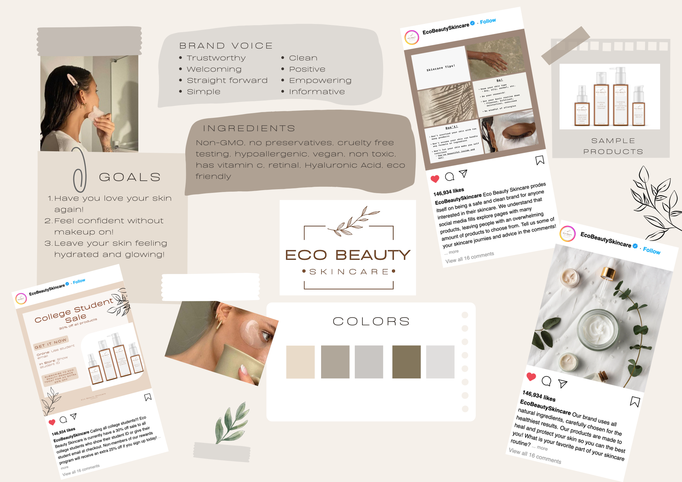 Digital Presentation Board for Sara Beyer's Undergraduate Capstone