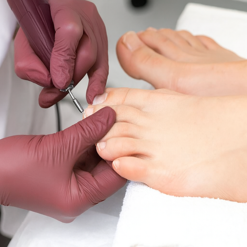 Nahaufnahme Nagelbearbeitung