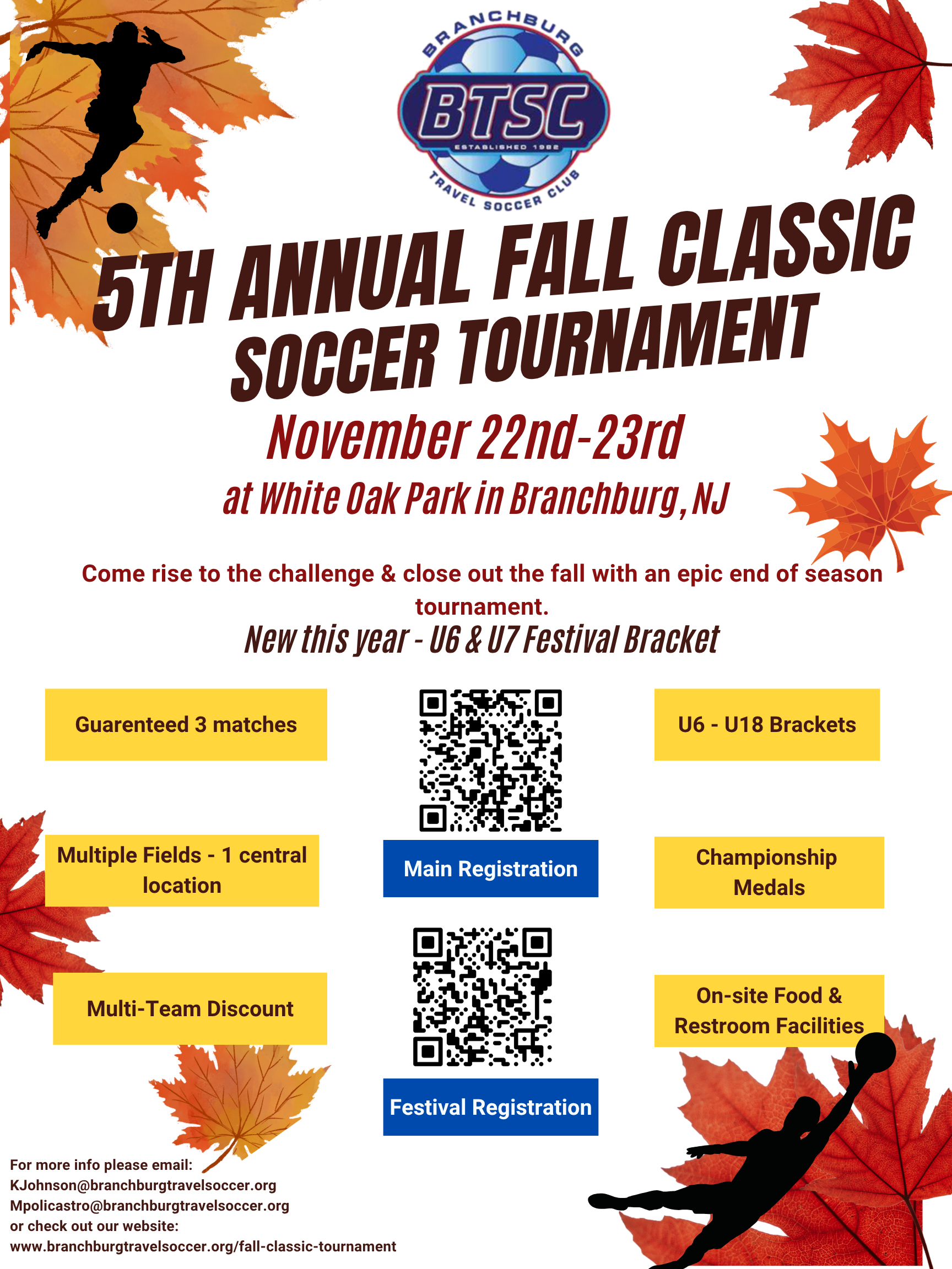 5th annual Fall Classic Registration is open!