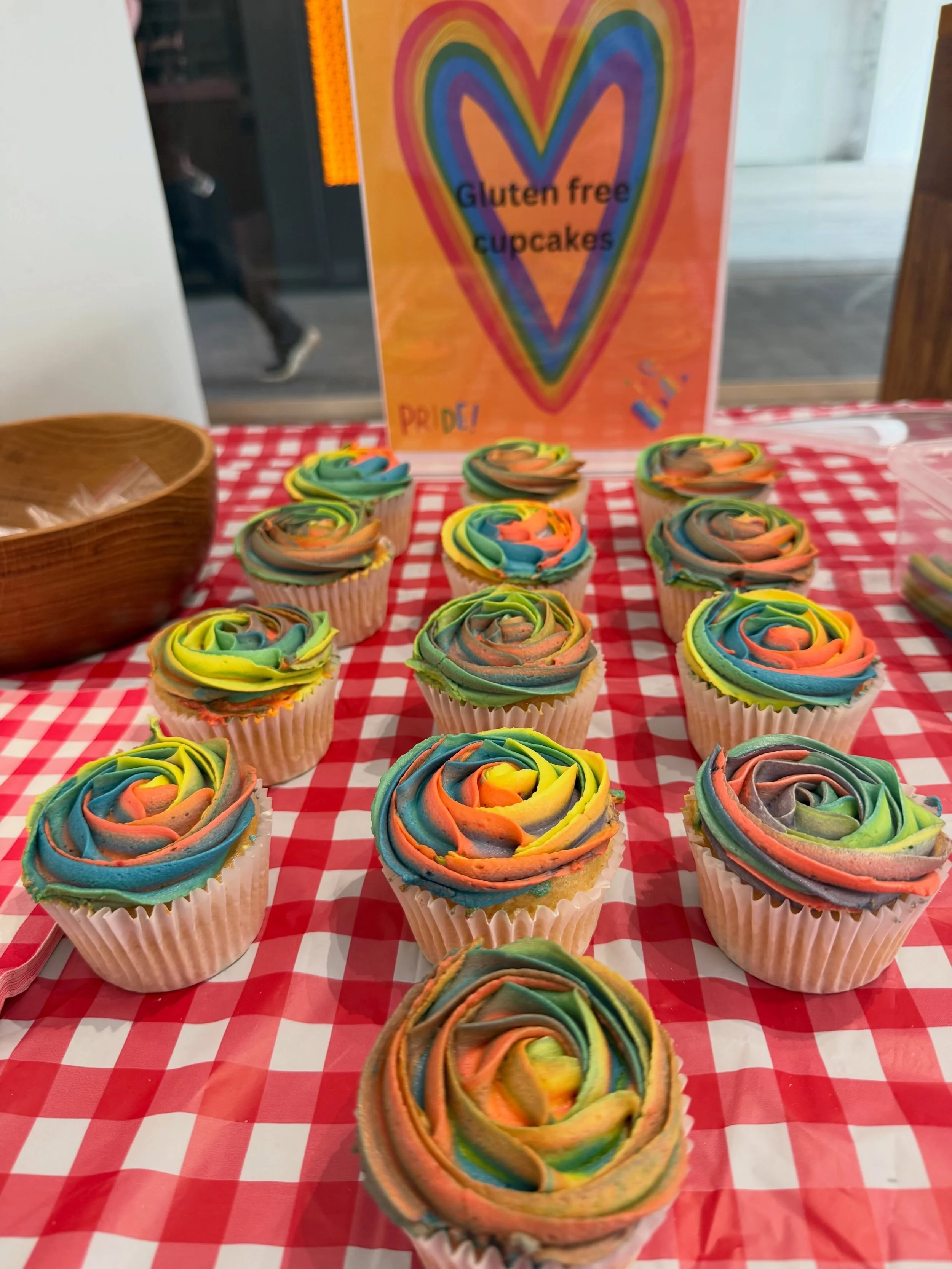 We love this. 🌈
Thanks @bakedinbrick, we&rsquo;ve just taken a bite and can confirm these cupcakes are amazing! 🧁😋
Celebrating Pride Month at the Custard Factory with cake, colour, and a little bit of learning too. Happy Pride! 🏳️&zwj;🌈✨
