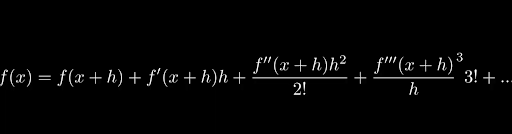 The formula for Taylor Expansion