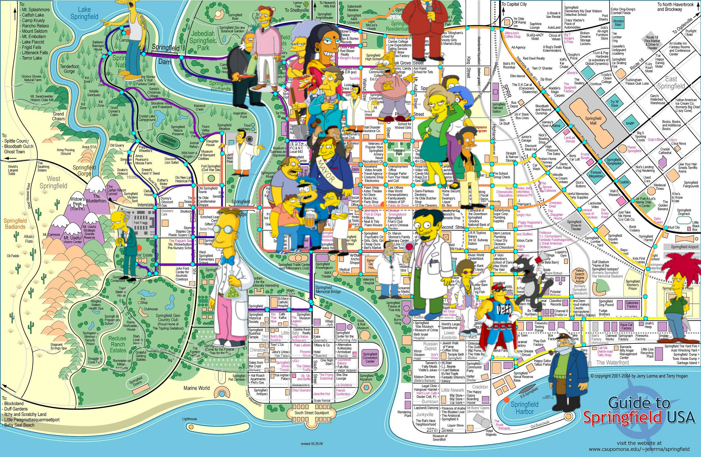 Graph theory visualization showing the shortest route calculation between every pair of characters using Dijkstra's algorithm.