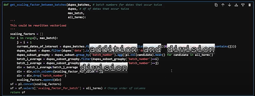 Labeling the original google trends function with its basic mathematical operations