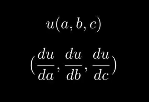 The Jacobian of function u