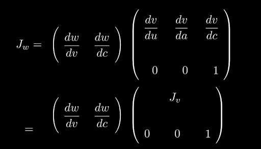 Deriving the Jacobian of w.
