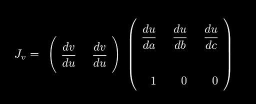 The full Jacobian of v